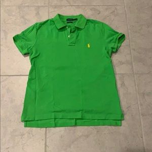 Bright green Polo by Ralph Lauren size M.